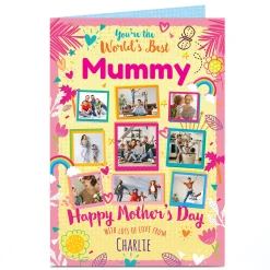 New Personalised Mother's Day Photo Card - The World's Best Mummy Photo