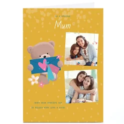 Clearance Personalised Mother's Day Card - HUGS - Love and Hugs Female Photo