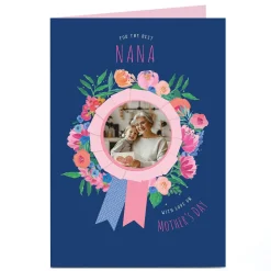 Personalised Mother's Day Photo Card - Ribbon Nana Photo