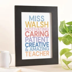 Card Factory Personalised Motivating Caring Portrait Print