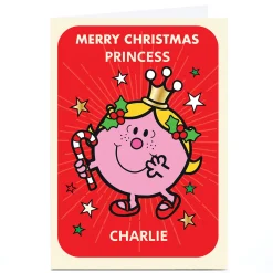 Best Personalised Mr Men & Little Miss Christmas Card - Princess Tv & Film|Christmas