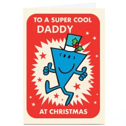 Card Factory Personalised Mr Men & Little Miss Christmas Card - Super Cool
