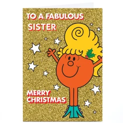Hot Personalised Mr Men & Little Miss Christmas Card - To a Fabulous Tv & Film|Christmas