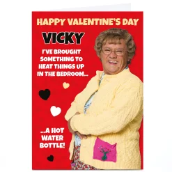 Card Factory Personalised Mrs. Brown's Boys Valentine's Day Card - Heat Things Up