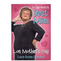 Card Factory Personalised Mrs. Brown's Boys Mother's Day Card - Best Mum