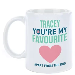 Card Factory Personalised Mug - My Favourite Apart From The Dog