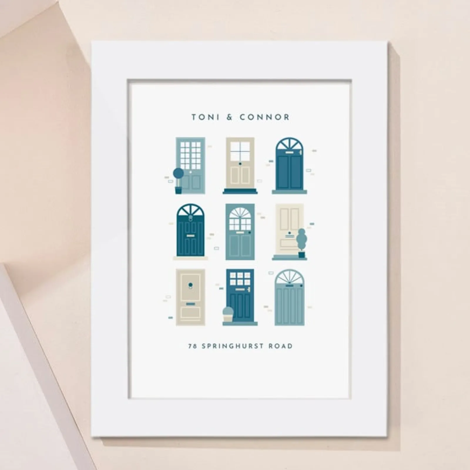 Best Personalised Names Front Doors Portrait Print Personalised Canvas & Wall Art|Photo Prints & Wall Art