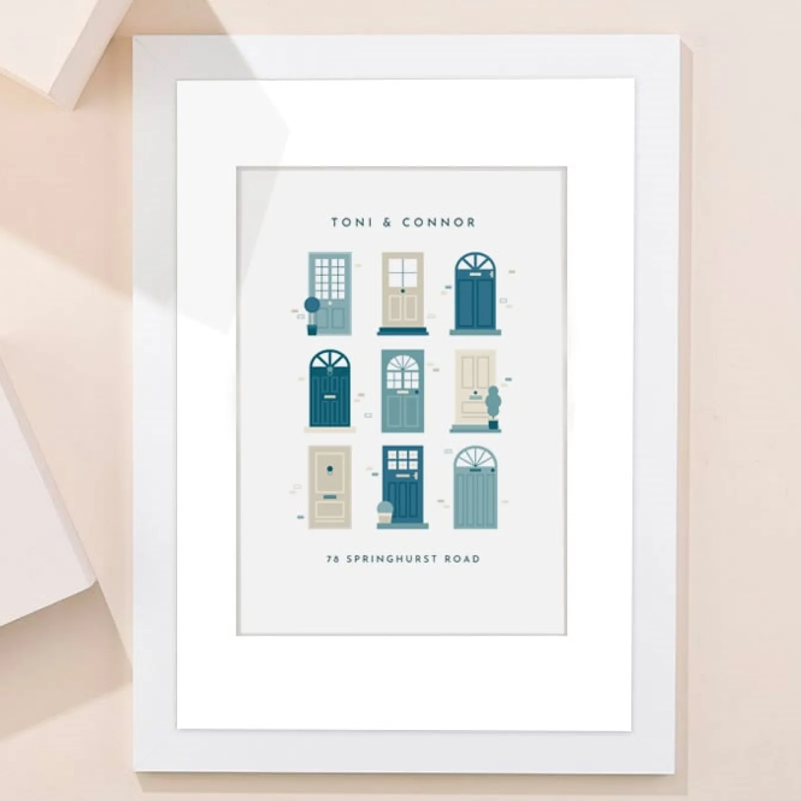 Best Personalised Names Front Doors Portrait Print Personalised Canvas & Wall Art|Photo Prints & Wall Art