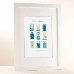 Best Personalised Names Front Doors Portrait Print Personalised Canvas & Wall Art|Photo Prints & Wall Art