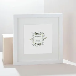 Card Factory Personalised Names Love Begins in a Moment Square Print