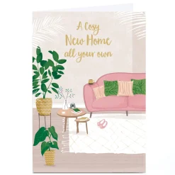 Best Personalised New Home Card - A Cosy New Home All Your Own New Home