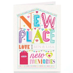 Discount Personalised New Home Card - New Place, New Memories New Home