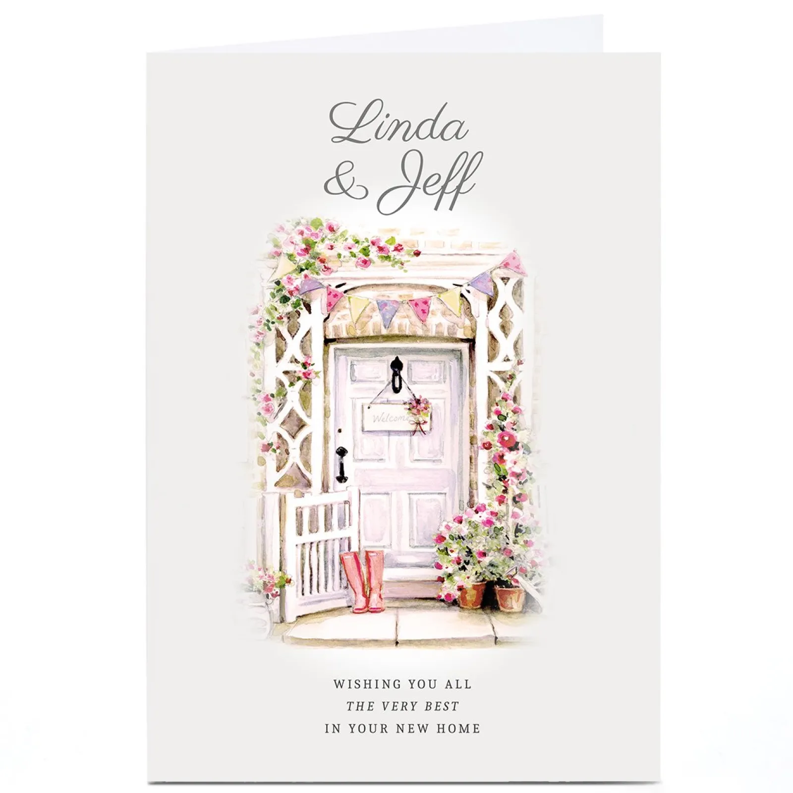 Card Factory Personalised New Home Card - All The Very Best