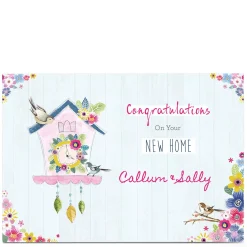 Card Factory Personalised New Home Card - Cuckoo Clock