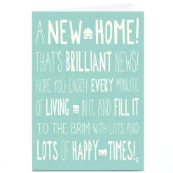 Card Factory Personalised New Home Card - Brilliant News