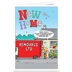 Sale Personalised New Home Card - The Last Of The Clothes Funny|New Home