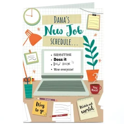 Hot Personalised New Job Card - Watch Out World New Job