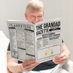 Clearance Personalised Newspaper - The Grandad Times Personalised Jewellery And Keepsakes|Jewellery & Keepsakes