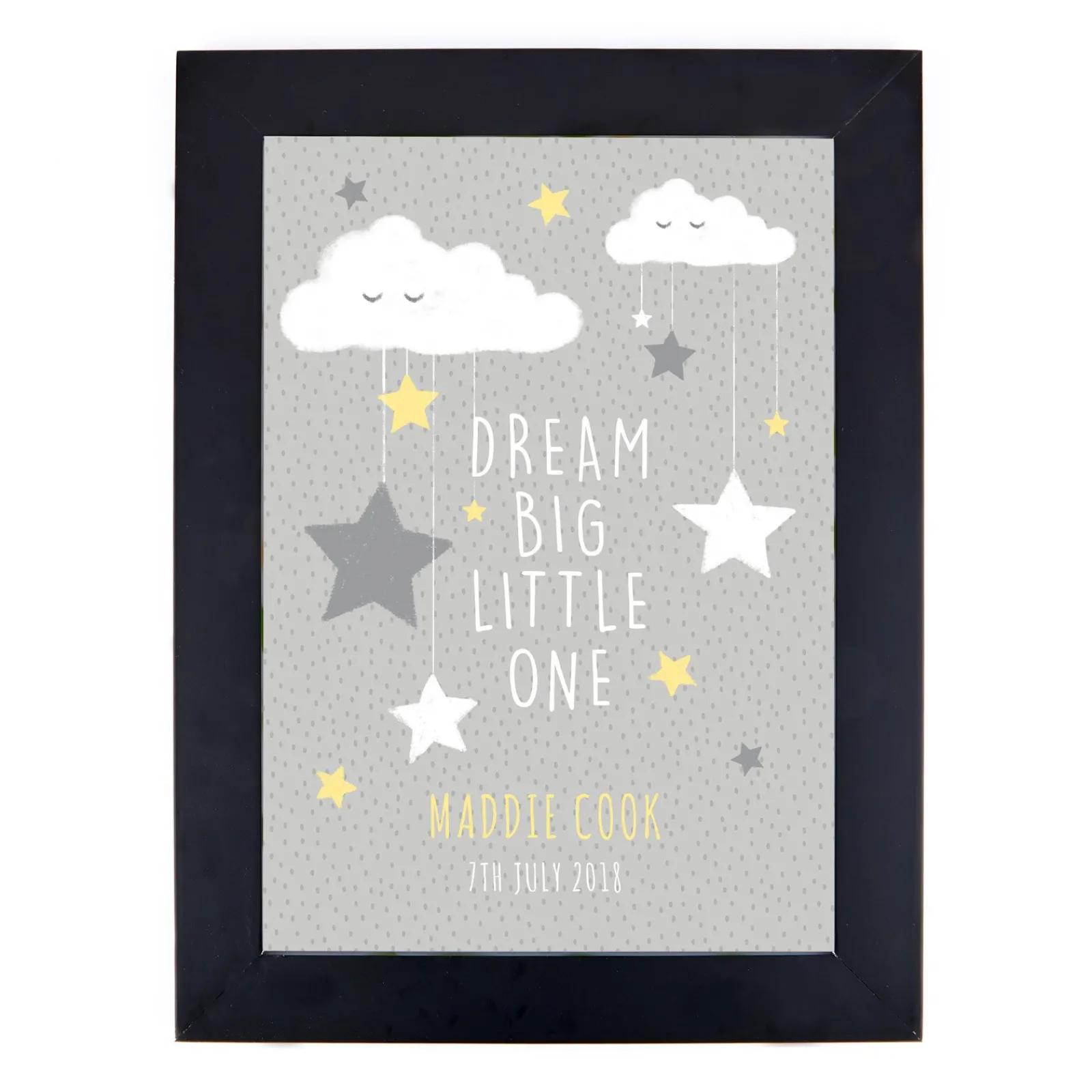 Clearance Personalised Night Sky Print - Dream Big Little One 1St Birthday|Personalised Canvas & Wall Art