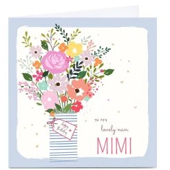 Card Factory Personalised Nikki Upsher Birthday Card - Lovely Nan