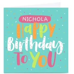 Card Factory Personalised Nikki Whiston Birthday Card - Any Name