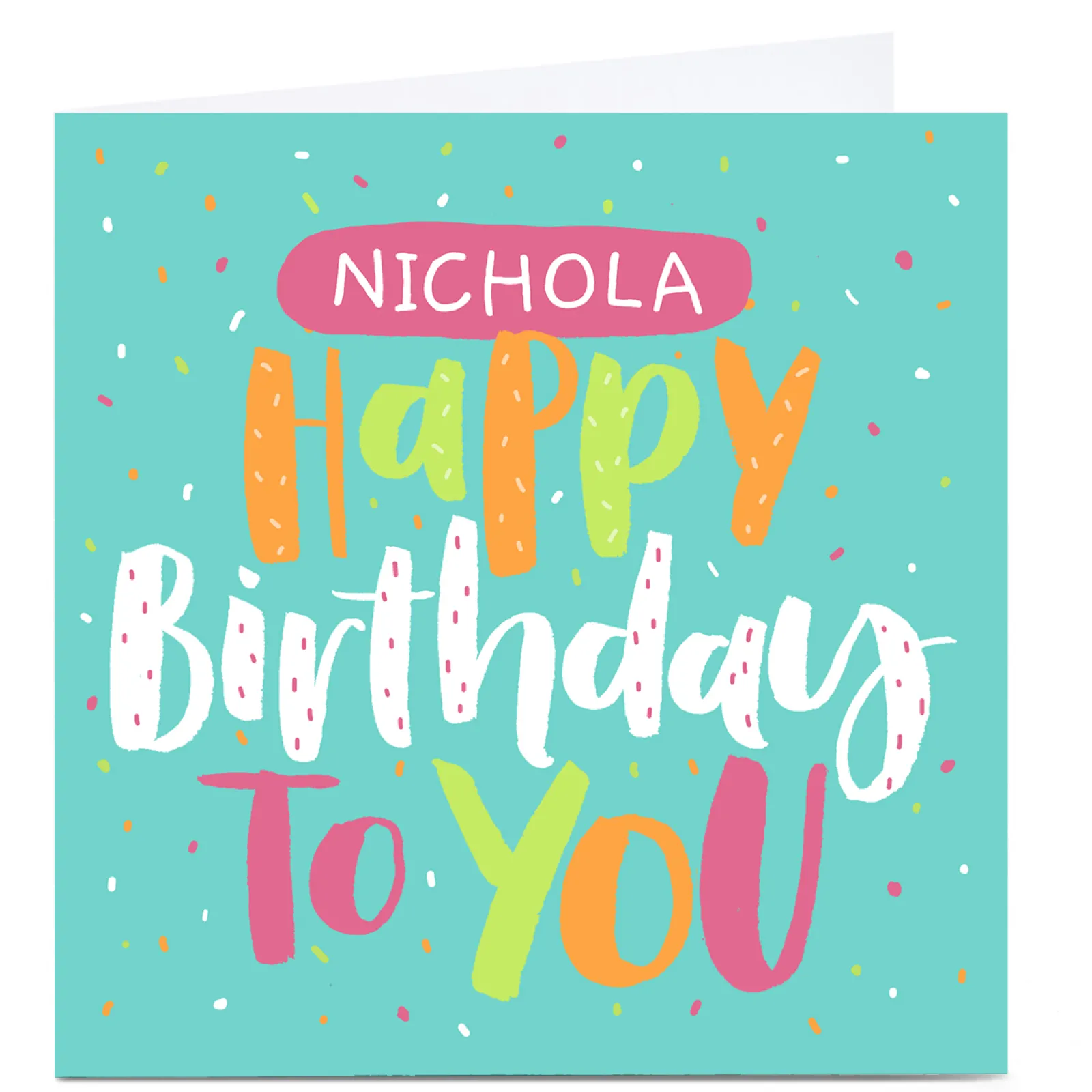 Card Factory Personalised Nikki Whiston Birthday Card - Any Name