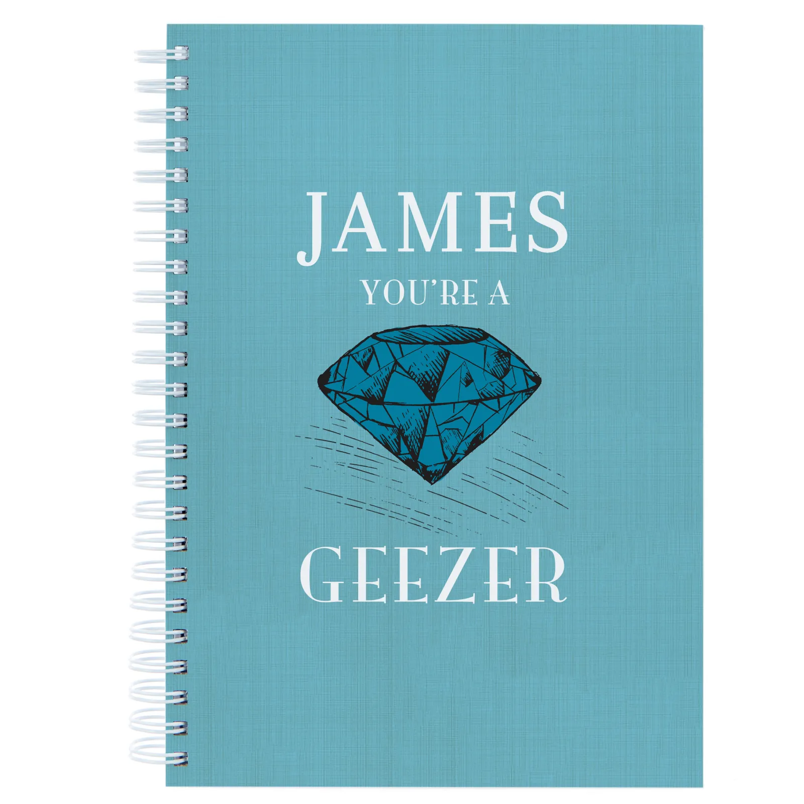 Clearance Personalised Notebook - Diamond Geezer Personalised Notebooks And Stationery|Notebooks & Stationery