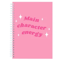 Kids Card Factory Personalised Notebook - Main Character Energy