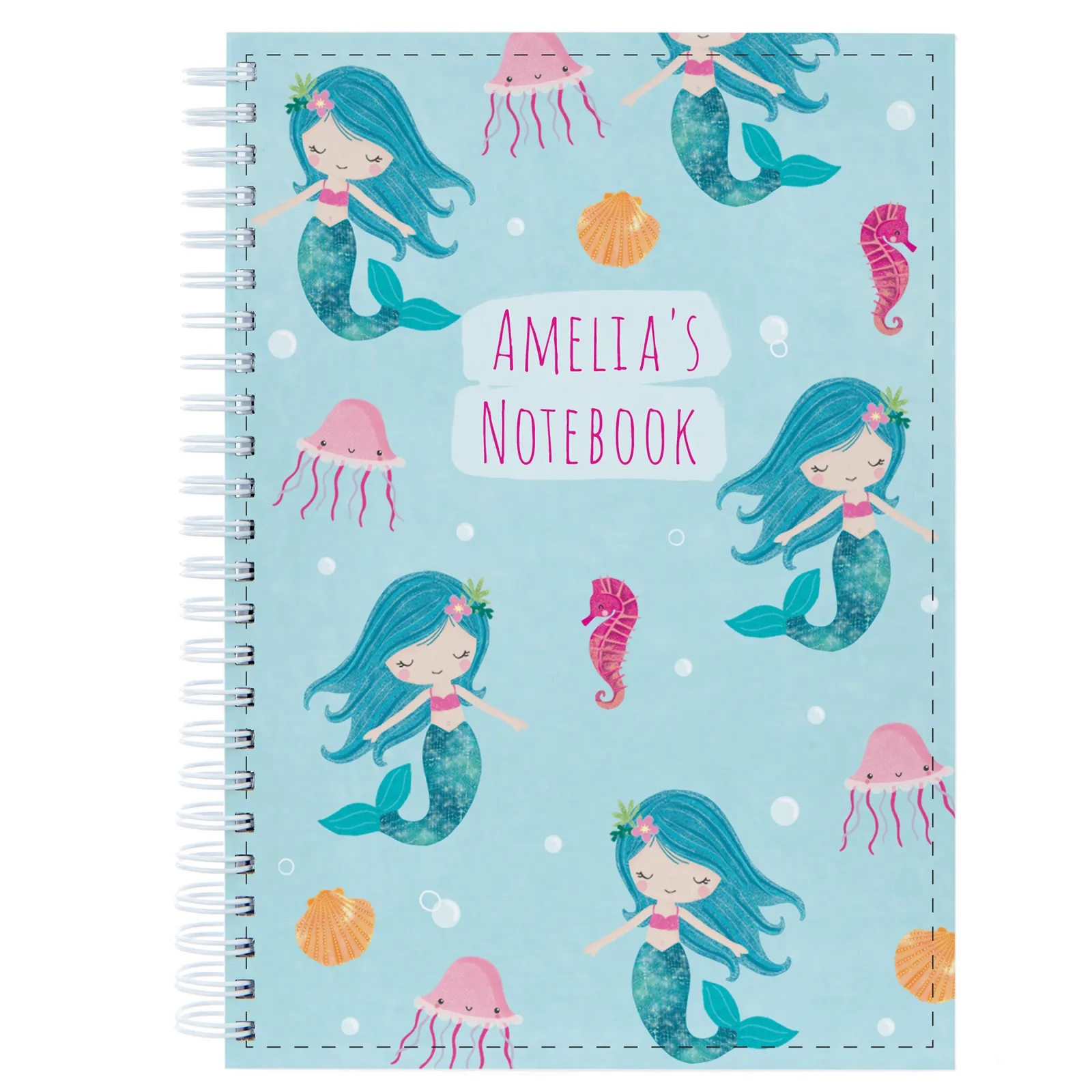 Discount Personalised Notebook - Mermaid Kids Personalised Notebooks And Stationery|Notebooks & Stationery