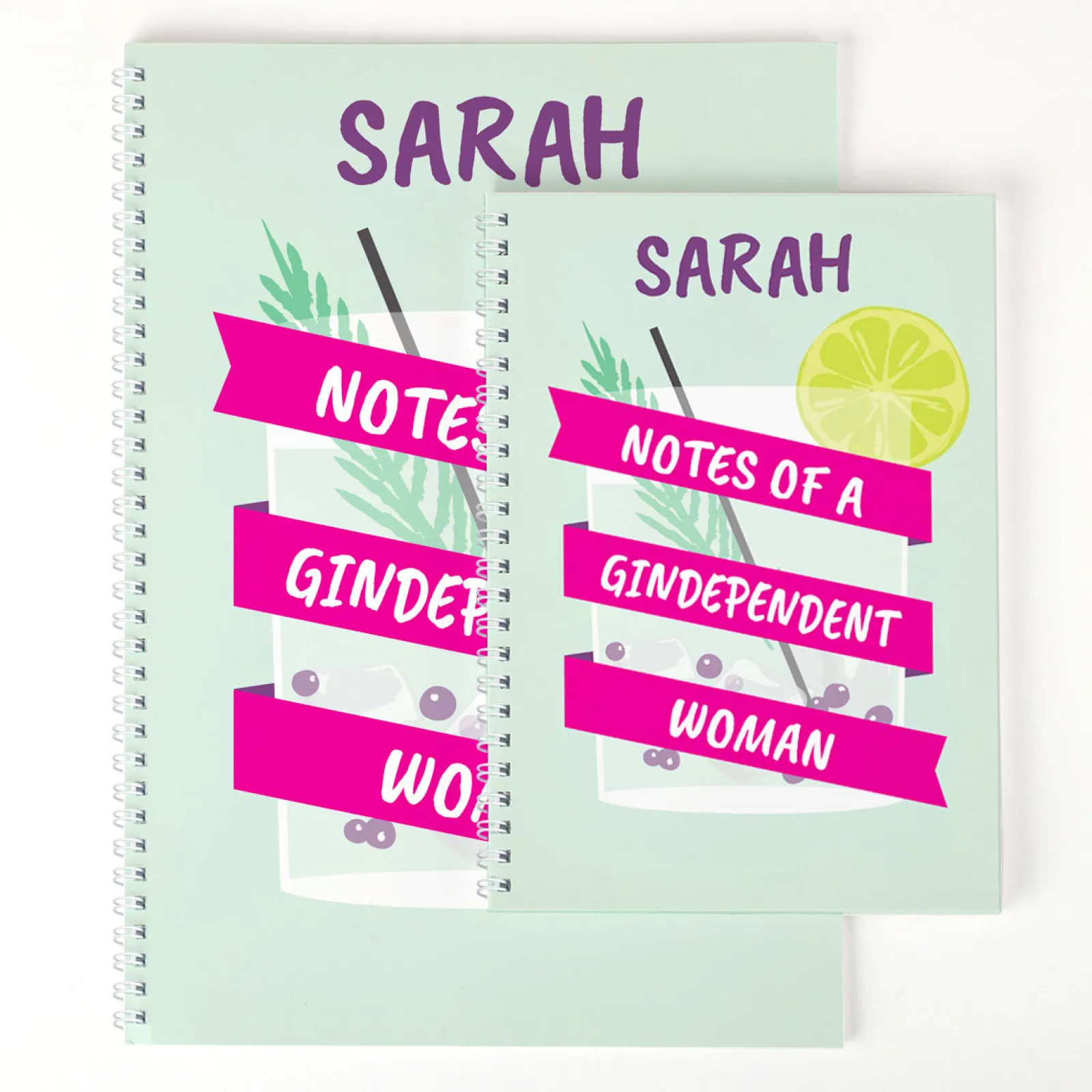 Card Factory Personalised Notebook - Notes Of A Gindependent Woman