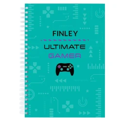 Best Personalised Notebook - Ultimate Gamer Kids Personalised Notebooks And Stationery|Notebooks & Stationery