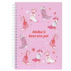 Online Personalised Notebook - Western Disco, Cowboy Boots Best Era Yet Personalised Notebooks And Stationery|Notebooks & Stationery