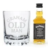 Outlet Personalised Old Man Jack Daniels Whisky Gift Set Personalised Glasses|Glassware