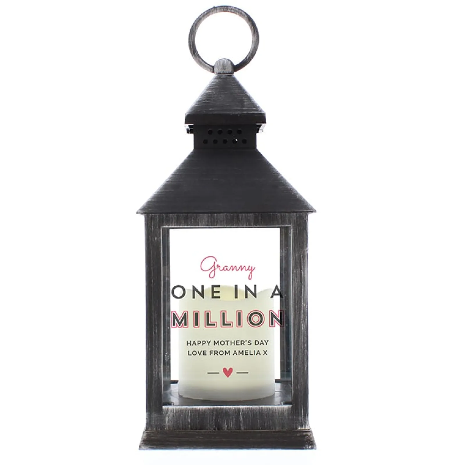 New Personalised One In A Million Black LED Lantern Personalised Jewellery And Keepsakes|Jewellery & Keepsakes