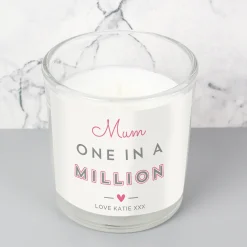 Clearance Personalised One in a Million Candle in a Jar Scented Candles|Engagement Gifts