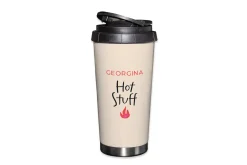 Card Factory Personalised 16oz Stainless Steel Travel Mug - Hot Stuff