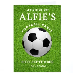 Sale Personalised Party Invitation - Football Party Invitations|Birthday Party