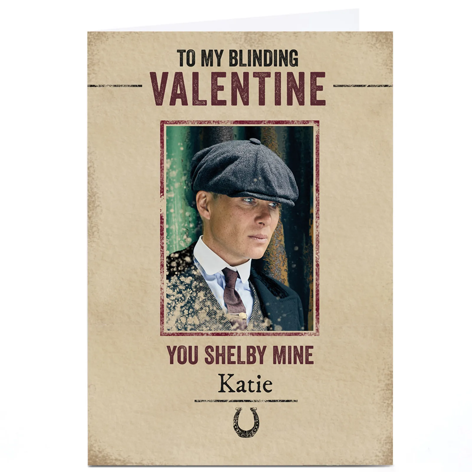 Card Factory Personalised Peaky Blinders Valentine's Day Card - You Shelby Mine