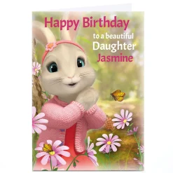 Kids Card Factory Personalised Peter Rabbit Birthday Card - To A Beautiful...
