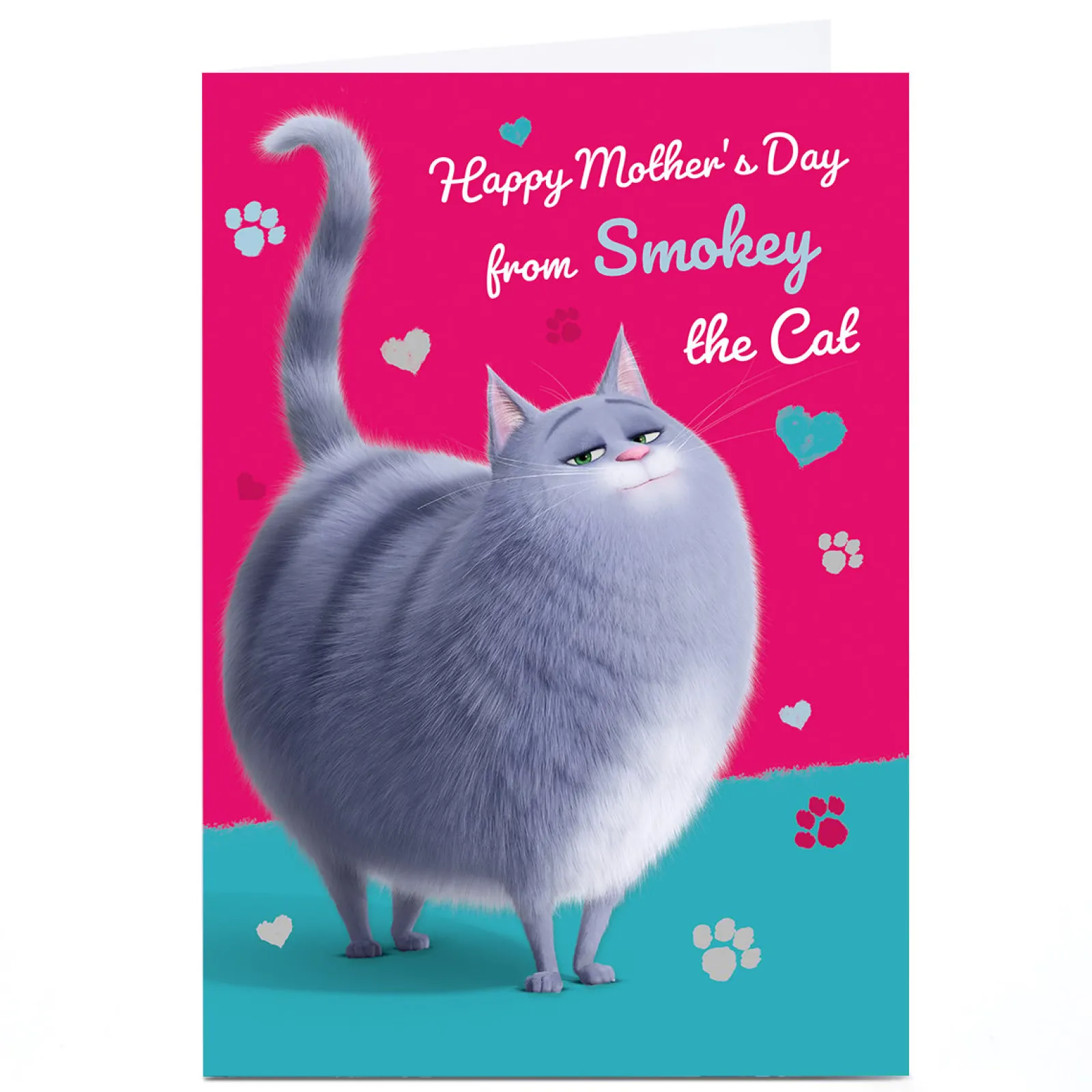 Card Factory Personalised Pets Mother's Day Card - From The Cat