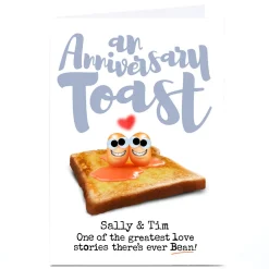Card Factory Personalised PG Quips Anniversary Card - Anniversary Toast