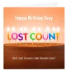 Card Factory Personalised PG Quips Birthday Card - Don't Count The Years