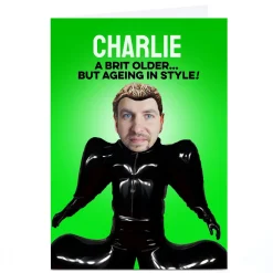 Card Factory Personalised PG Quips Birthday Card - A Brit Older