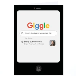 Sale Personalised PG Quips Birthday Card - Search Results Special Age|Birthday