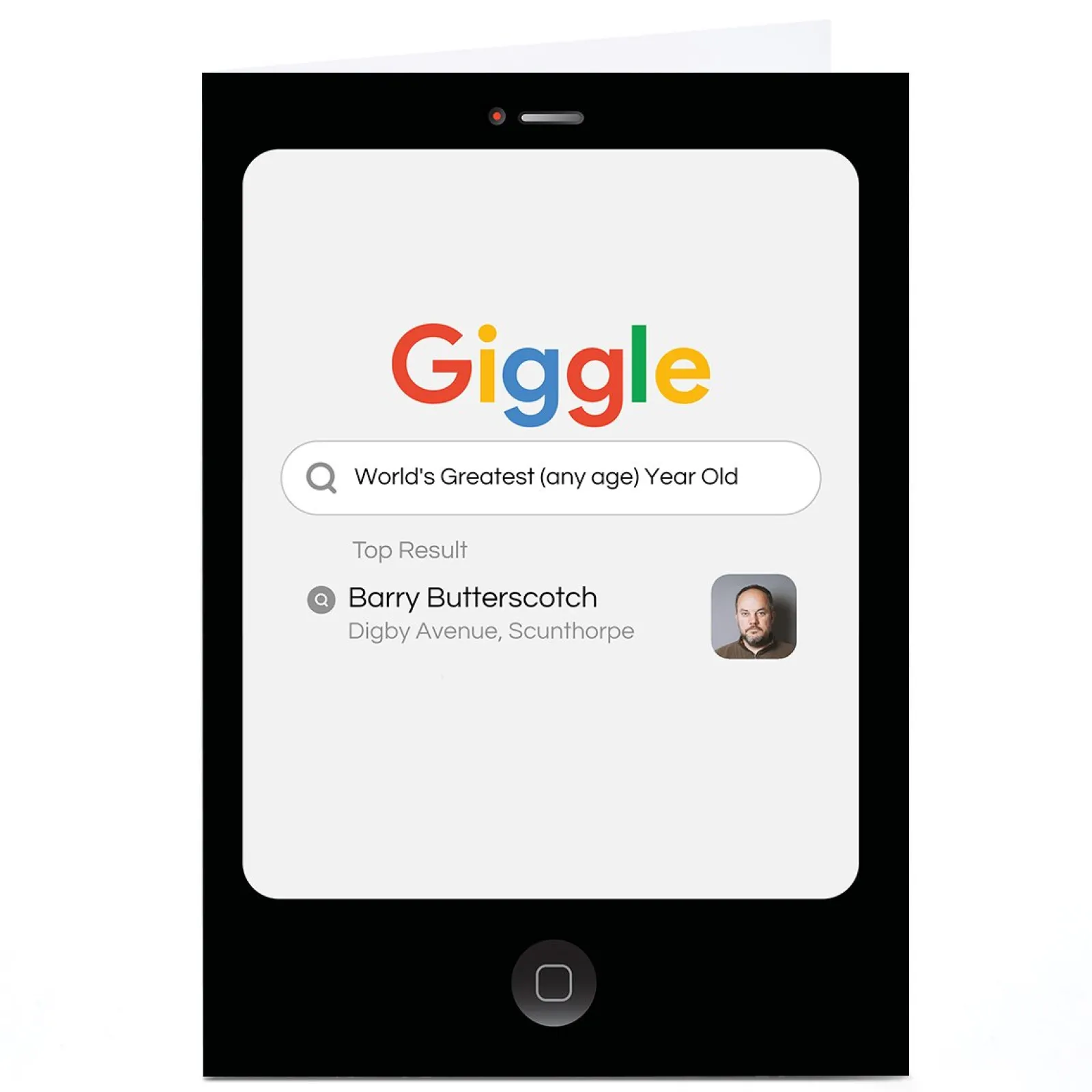 Sale Personalised PG Quips Birthday Card - Search Results Special Age|Birthday