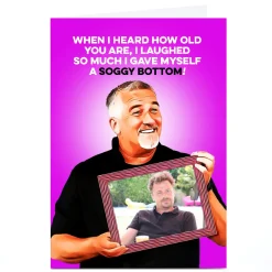 Discount Personalised PG Quips Birthday Card - Soggy Bottom Trending|Photo