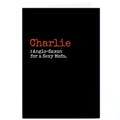 Hot Personalised PG Quips Card - Sexy Mofo Any Occasion|Just To Say