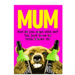 Card Factory Personalised PG Quips Card - Mum, How Do You Cope?
