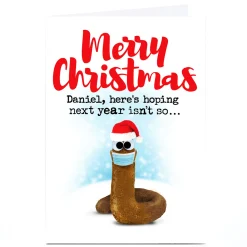 Sale Personalised PG Quips Christmas Card - Here's Hoping Next Year... Funny|Christmas