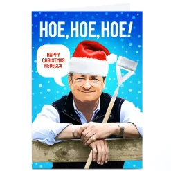 Card Factory Personalised PG Quips Christmas Card - Hoe Hoe Hoe